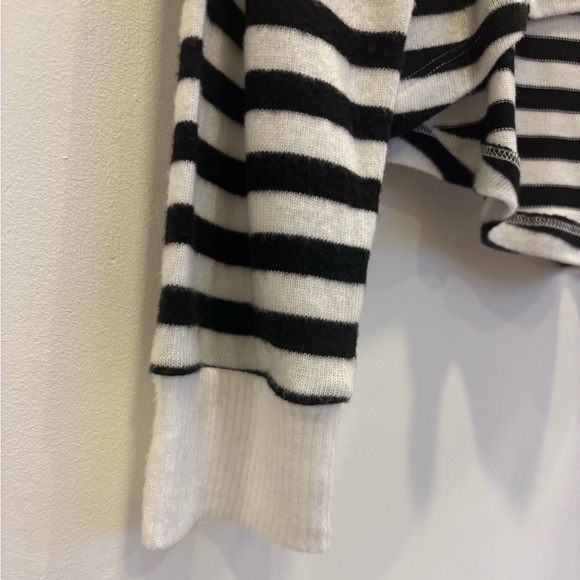 LNA Striped Hi/Lo Sweater, Tencel/Spandex, Size M, Like New Condition - Picture 4 of 10